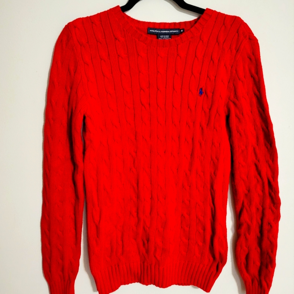 Ralph Lauren Sport red vintage sweater